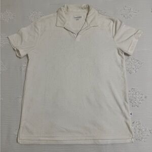 Vintage Summer Men's Cotton V-Neck Short Sleeve